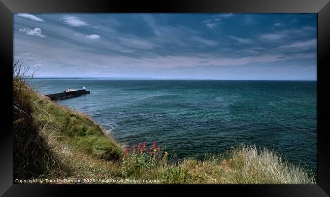 "Serenity Embodied: The Untamed Beauty of Burghead Framed Print by Tom McPherson