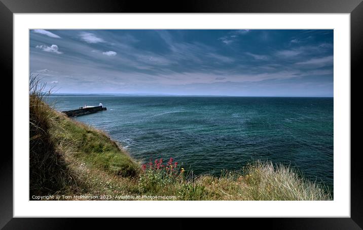 "Serenity Embodied: The Untamed Beauty of Burghead Framed Mounted Print by Tom McPherson