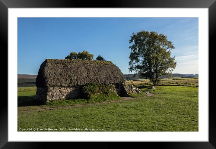 Leanach Cottage, Culloden Battlefield Framed Mounted Print by Tom McPherson