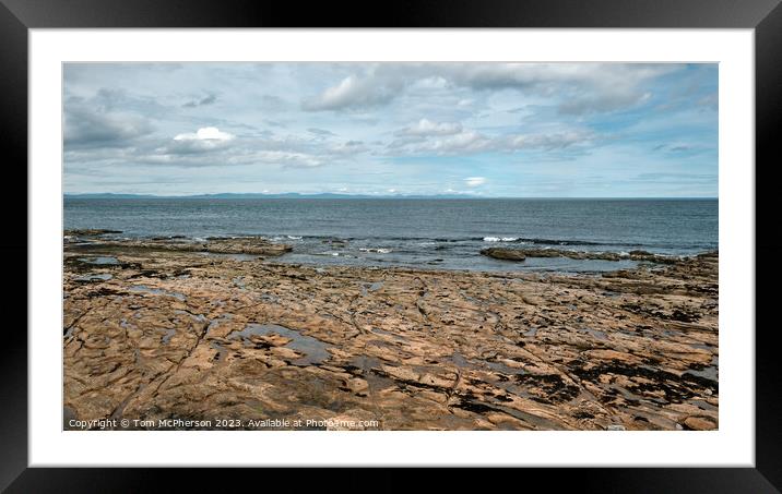 Serene Seascape on Moray Firth Framed Mounted Print by Tom McPherson