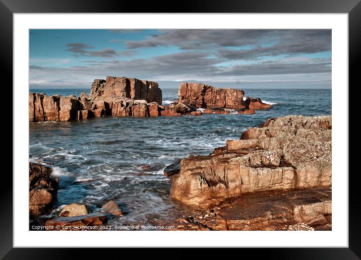 "Silvery Serenity: A Tranquil Scottish Seascape" Framed Mounted Print by Tom McPherson
