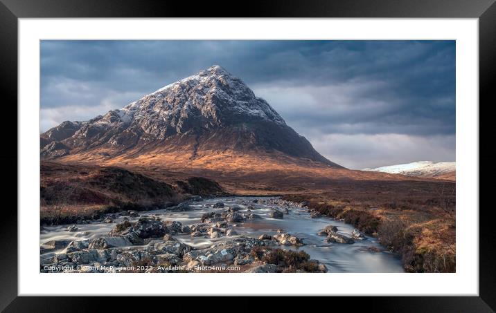"Guardian of Glencoe: The Mighty Stob Dearg" Framed Mounted Print by Tom McPherson