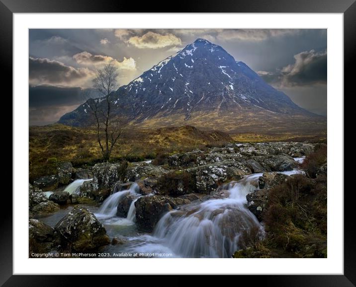 The Breathtaking Pyramid of Stob Dearg Framed Mounted Print by Tom McPherson