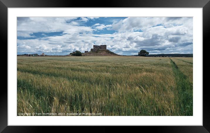 "Ruins of Duffus Castle: Legends Unveiled" Framed Mounted Print by Tom McPherson