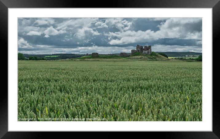 "Sunlit Majesty of Duffus Castle" Framed Mounted Print by Tom McPherson