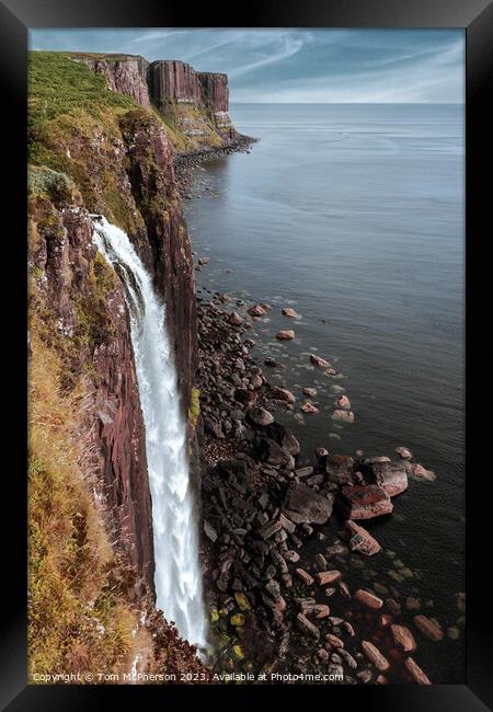 Spotlight on Scotland: Kilt Rock & Mealt Falls Framed Print by Tom McPherson