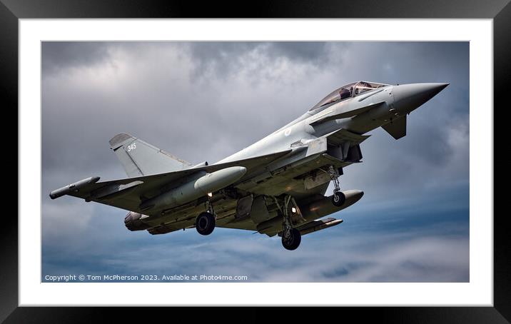 Unleashed Power of RAF's Typhoon FGR.Mk 4 Framed Mounted Print by Tom McPherson