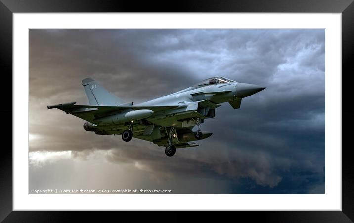 Agile Typhoon FGR.Mk 4 Dominating Moray Skies Framed Mounted Print by Tom McPherson