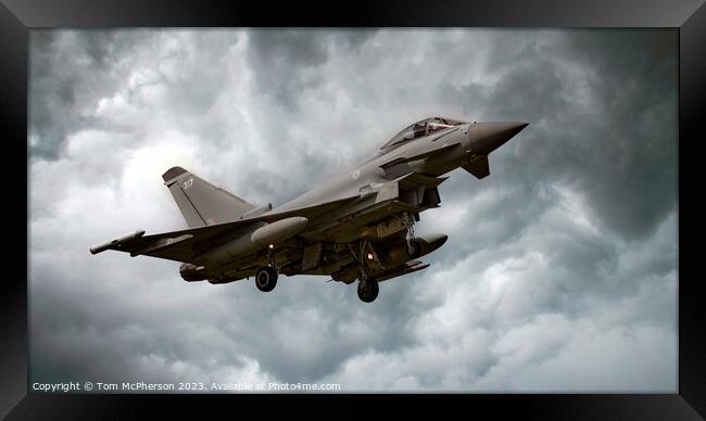 Agile Power: Typhoon FGR.Mk 4 in Action Framed Print by Tom McPherson