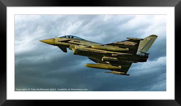 Agile Force - Typhoon FGR.Mk 4 Unleashed Framed Mounted Print by Tom McPherson