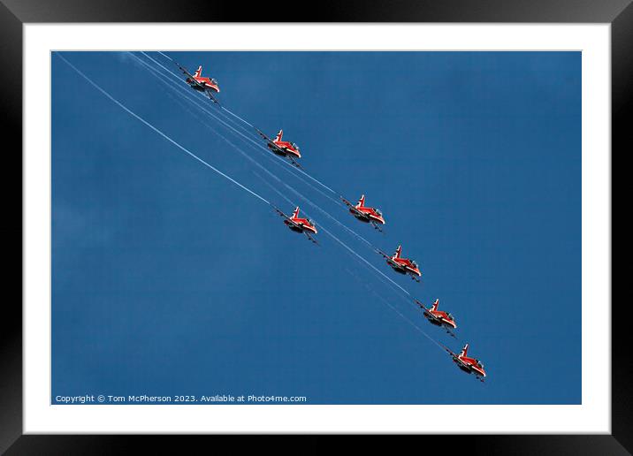 'Red Arrows: Sky Choreography Extraordinaire' Framed Mounted Print by Tom McPherson