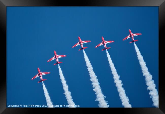 Red Arrows' Aerial Ballet Framed Print by Tom McPherson