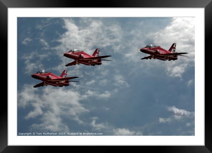 Red Arrows' Brilliant Showcase Over Moray Framed Mounted Print by Tom McPherson