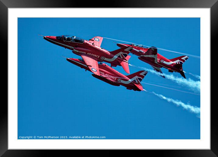 Red Arrows: Britain's Sky Artists Framed Mounted Print by Tom McPherson