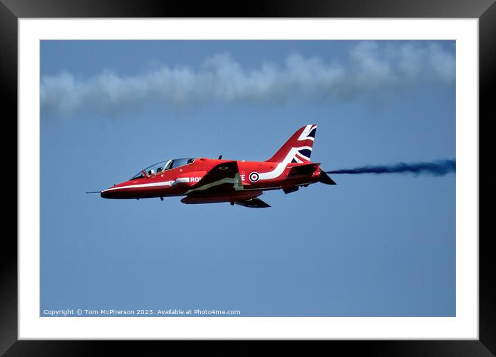 High-Octane Display by Red Arrows Framed Mounted Print by Tom McPherson