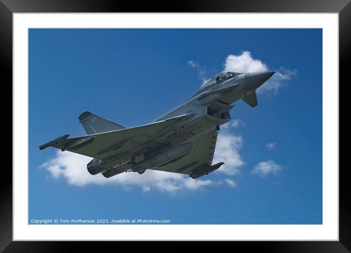 'Agile Powerhouse: The FGR.Mk 4 Typhoon' Framed Mounted Print by Tom McPherson