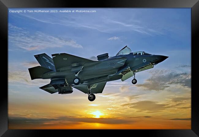 Lockheed Martin F-35B: Aerial Dominance Unleashed Framed Print by Tom McPherson