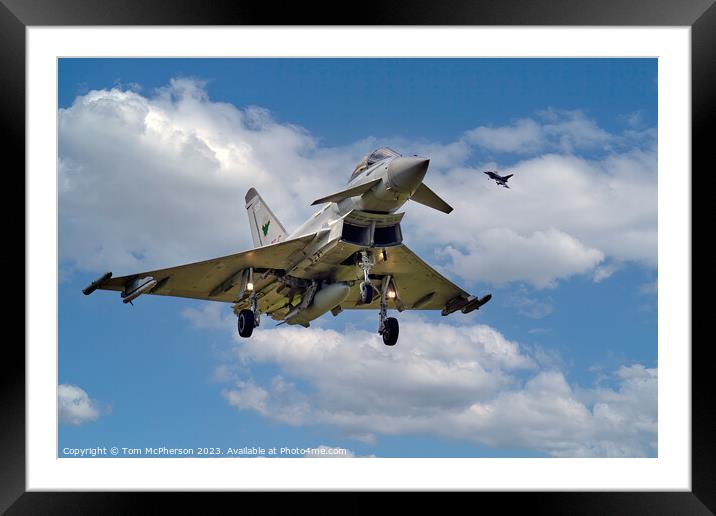 The Formidable Typhoon FGR.Mk 4 Multi-Role Aircraf Framed Mounted Print by Tom McPherson