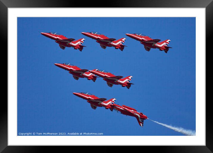 'Excitement in the Skies: Red Arrows' Framed Mounted Print by Tom McPherson