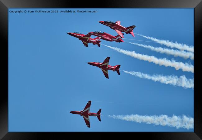 The Red Arrows: Britain's Airborne Ambassadors Framed Print by Tom McPherson