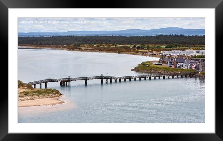 The Iconic Lossiemouth East Beach Bridge's Tale Framed Mounted Print by Tom McPherson