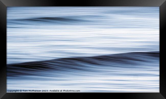 Dawn's Abstract Waves: ICM Artistry Framed Print by Tom McPherson