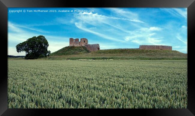 Immortal Duffus Castle  Framed Print by Tom McPherson