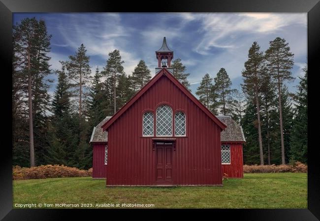 Enchanting Red Chapel: Altyre Estate's Jewel Framed Print by Tom McPherson