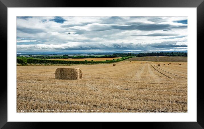 Harvest's End: A Moray Field's Story Framed Mounted Print by Tom McPherson