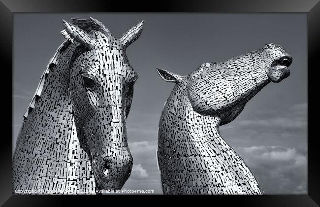 Scotland's Iconic Kelpies: Awe-Inspiring Monuments Framed Print by Tom McPherson