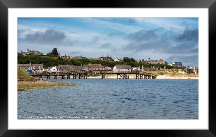 Iconic Old FootBridge at Lossiemouth Framed Mounted Print by Tom McPherson