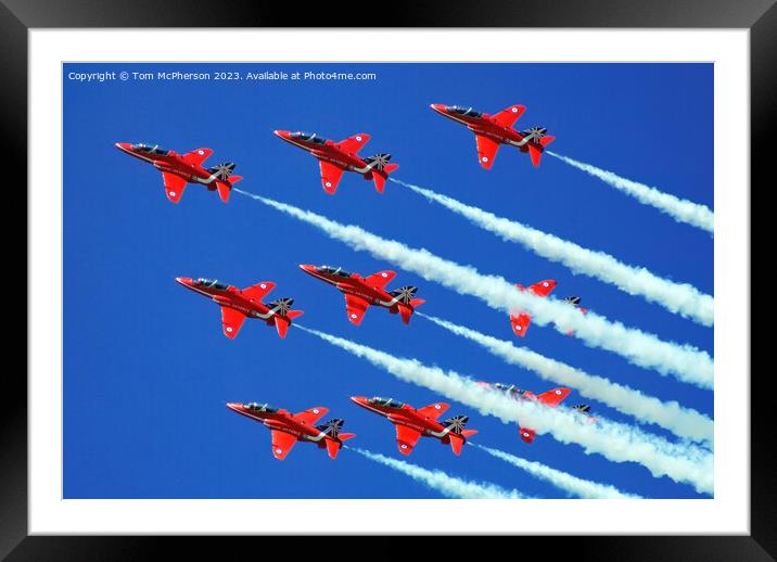 The Royal Air Force Aerobatic Team, the Red Arrows Framed Mounted Print by Tom McPherson