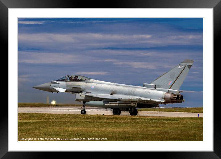The Eurofighter Typhoon Framed Mounted Print by Tom McPherson