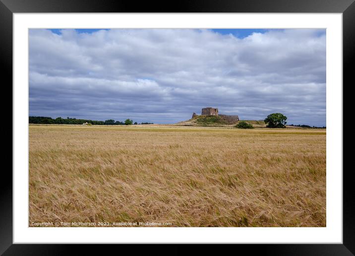 Harvest Dawn at Duffus Castle Framed Mounted Print by Tom McPherson