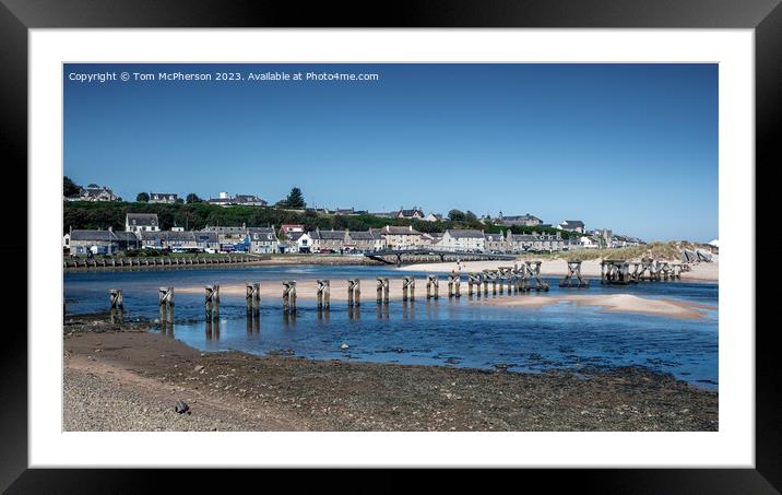 Legacy and Innovation: Lossiemouth's Bridges Framed Mounted Print by Tom McPherson