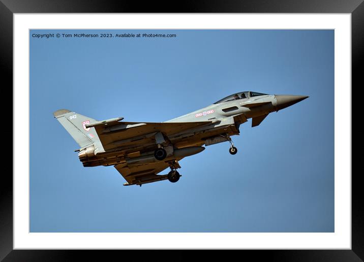 Eurofighter Typhoon: Sky Dominance Framed Mounted Print by Tom McPherson