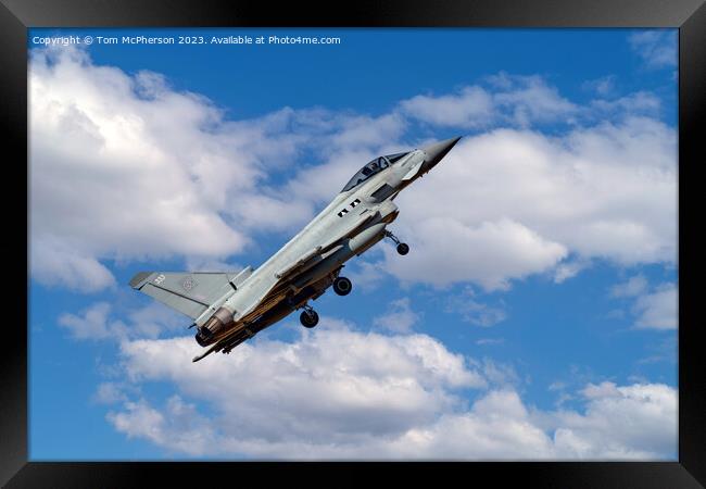 Eurofighter EF-2000 Typhoon Framed Print by Tom McPherson
