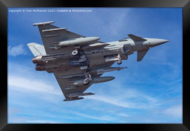 The Vigilant Eurofighter Typhoon Framed Print by Tom McPherson