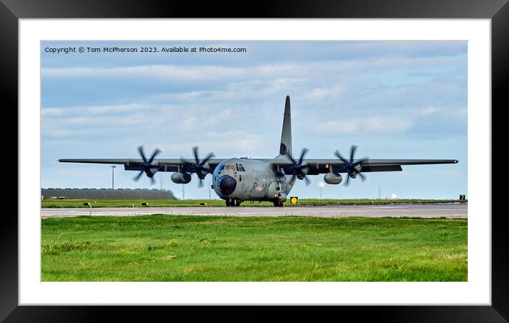 Herculean Feat at RAF Lossiemouth Framed Mounted Print by Tom McPherson