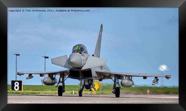 Dawn of the Eurofighter: RAF's Powerhouse Framed Print by Tom McPherson