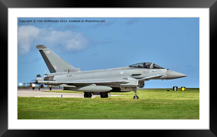 The Versatile Eurofighter Typhoon: RAF's Pride Framed Mounted Print by Tom McPherson