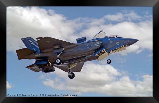 Lockheed's Stealth Warrior: F-35B Lightning II Framed Print by Tom McPherson