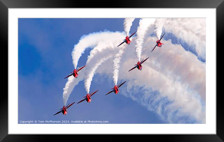 Red Arrows Display  Framed Mounted Print by Tom McPherson