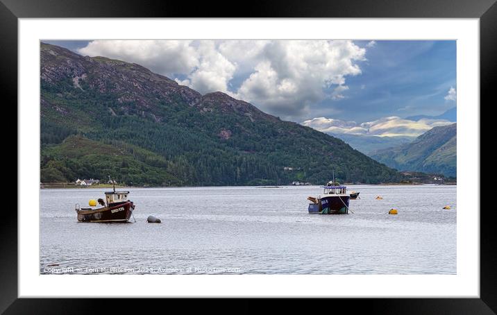 Highland Haven: Plockton Overlooking Loch Carron Framed Mounted Print by Tom McPherson