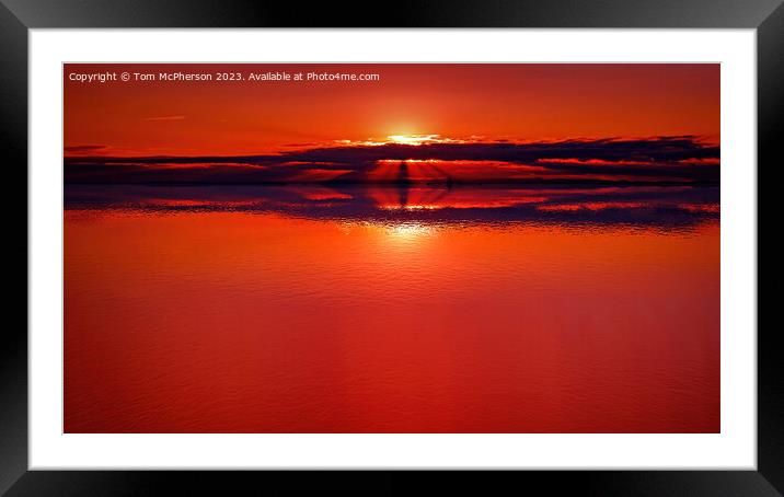 Red Sky at Night Framed Mounted Print by Tom McPherson