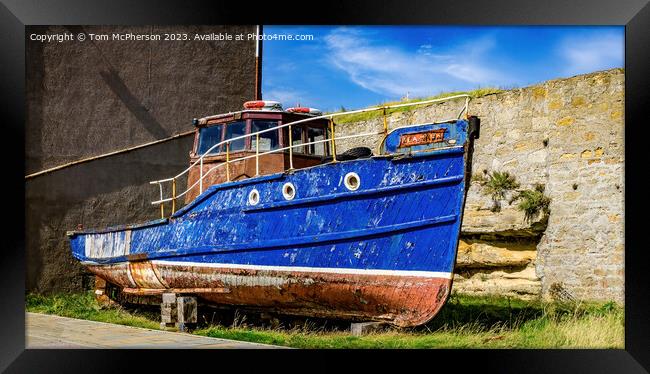 Old Boat at Burghead Framed Print by Tom McPherson