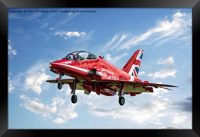Solo Red Arrow Framed Print by Tom McPherson