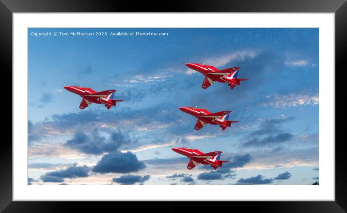 Red Arrows 2023 Framed Mounted Print by Tom McPherson
