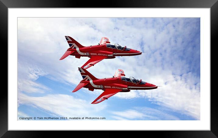 Royal Air Force Aerobatic Team Framed Mounted Print by Tom McPherson