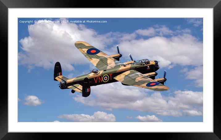 Avro Lancaster B.1 - PA474 Framed Mounted Print by Tom McPherson